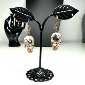 Clear Skull Earrings